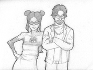 Drawing of Cassie and Ventura (Made by Pier)