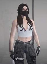 White halter streetwear