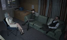 Pixie Tarantino, Tessa Lamb, and Chatterbox in therapy August 15, 2025