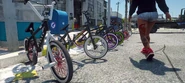 Bikes on display