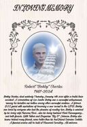 Bobby's obituary when he faked his death.