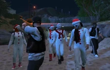 Wade and Dax giving the Street Bratz (Lacy Sinclair, Amari Sinclair, Maisie Laurence, and Chloe DeVill) a tour of north Chumash August 22, 2024