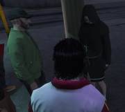 The crew runs into a kid playing a cleric named Gloryon at the strip club on a quest from Mick Camland.