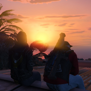 Gazz and Lucy contemplating the future.