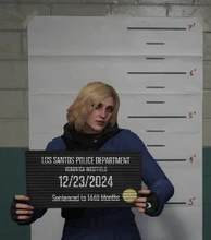 Veronica's mugshot after being apprehended for the murder of Casey di Lorenzo on December 22nd.