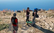 Chaplain V and sponsor Duke patching Lotte into the Raiders MC November 24, 2025