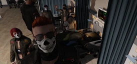 Selfie of Sean with Steve, Fey, Shang, Ivy and more after Steve's blood in