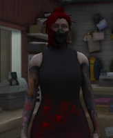 Mary Red Flower Dress