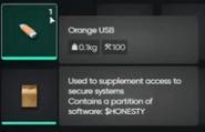 Orange USB