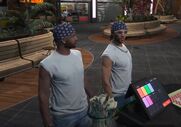Cassidy and Bones campaigning during Sheriff Elections
