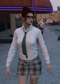 Mary's Schoolgirl Stripper Outfit