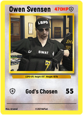 Owen Svensen Trading Card