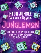Ad Graphic for Junglemon, the Neon Jungle's main method of fundraising.