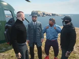 Ramee, Mr. K, Taco, and Miguel setting up a heist getaway on Pirate Island May 2023