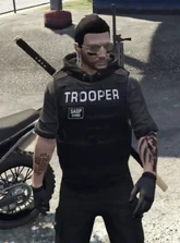 AJ's Black Hoodie Outfit + Katana