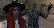Lulu with her boyfriend Blanden Haster at the LemonHayes