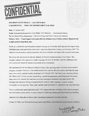 Bavarian State Police fax about the Raiders MC's suspected gun smuggling operation; dated October 20, 2025