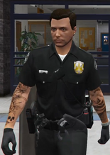 Black Short Sleeves Officer Uniform