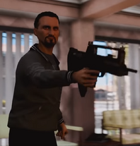 Tony with a Famas
