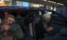 Kirk daring friend Xavier Valentine to brandish his pump shotgun during a traffic stop they and Liam Law ended up fleeing January 22, 2025