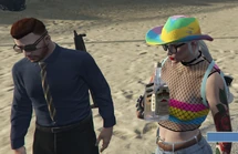 Drinking with Flossie in Vespucci May 29th, 2022