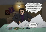 Candid picture of Scotty enjoying his pastime