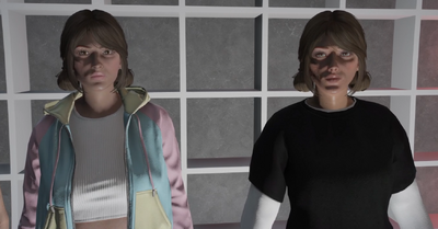 Liya Farah (left) being compared to Charli Jones (right).