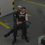 McClane and A.J. chilling