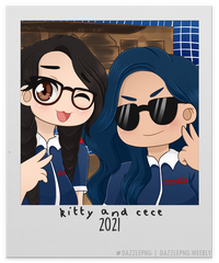 Kitty and Cece Made by @DazzlePNG