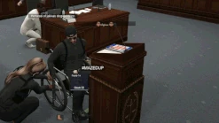 Accidentally pistol whipping Demi in court July 27th, 2022