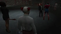Bobby's final moments as BonBon the Clown.