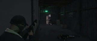 Mason blasting police officers with a shotgun during a Raiders MC holdout at the Rogers scrapyard October 17, 2025