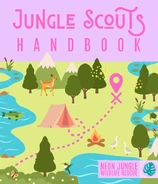 The Cover Art for the 34-page Jungle Scout Handbook, written and designed by Pastel_Spell.