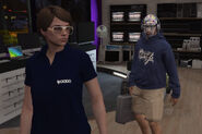 Gus and Delver discuss their resumes.
