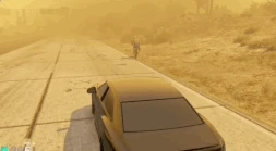 Pred knocks Goldie off her bike while campaigning
