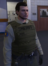 Long Sleeves + Vest Deputy Uniform (Slicked Back Hair)