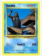 Dundee's trading card