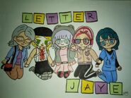 Letterjaye by Happypolarbear#0569 on Discord featuring Granny Marigold McAndrews, Daffodil Diam, Posy Florian, J Walkin, and Dahlia