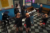 Lane, Wade, Wally, and Mason holding Harmony Steele hostage in an "Oops! All Lane" cash exchange heist November 10, 2025