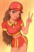 Brittany running Snr. Buns like it was the navy by @artistchristof
