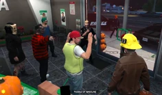 Lane, Wally, Mason, and Donna in a Raiders MC Fleeca Bank heist with gas-covered hostage Patrick Desseault October 27, 2025