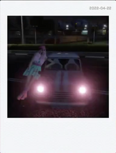 Abby and her Weeny Polaroid (2022-04-22)