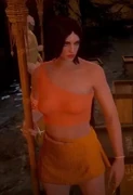 Carmella Survivor orange outfit