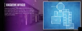 Casino executive offices blueprint and description.