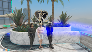 Tater, Trae, and Gren posed up on the roof of the Krystal Casino.