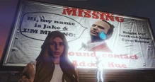 Jake's Missing Person Billboard