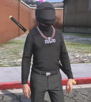 Marty wearing the GG chain Nov 9, 2022