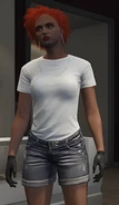 Disguised Molly after the heist