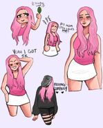 Abby's First Day Art by @strawderrae
