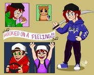 Ash, Alex and Jimmy Art by @foxpirate27